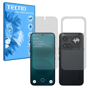 Tecno Hydrogel model Matte Screen Protector for Nothing Phone 4a Pro mobile phone along with the back protector