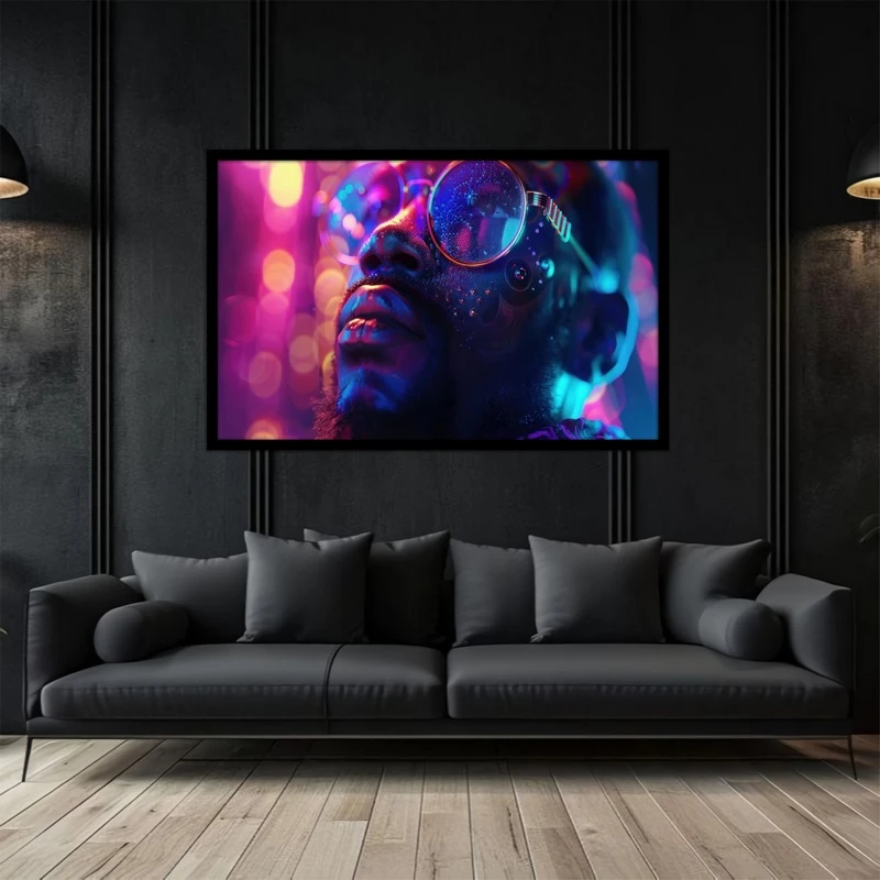 تابلو بکلیت طرح نقاشی و هنر دیجیتال چهره ژستیک مدل B-bu2882