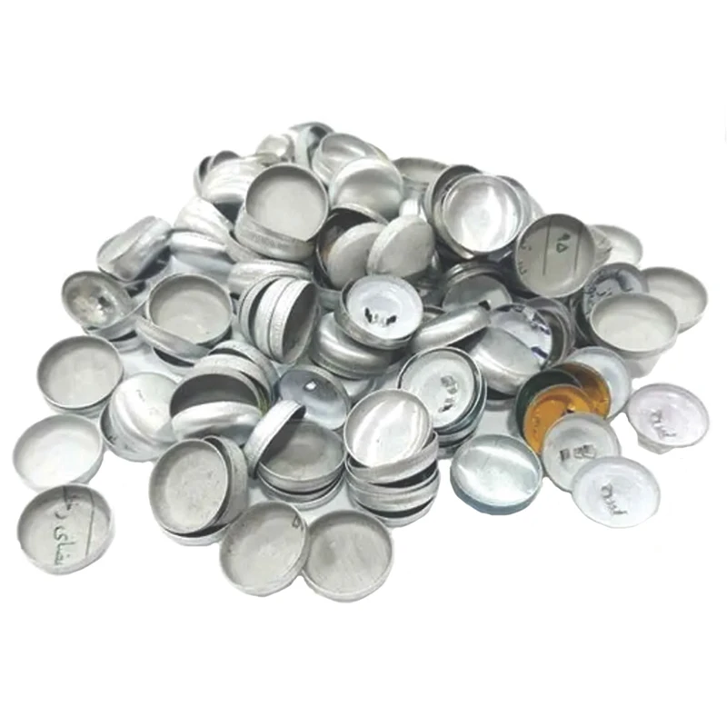 پوکه دکمه طرح پشت فلزی کد 10mm مجموعه 500 عددی