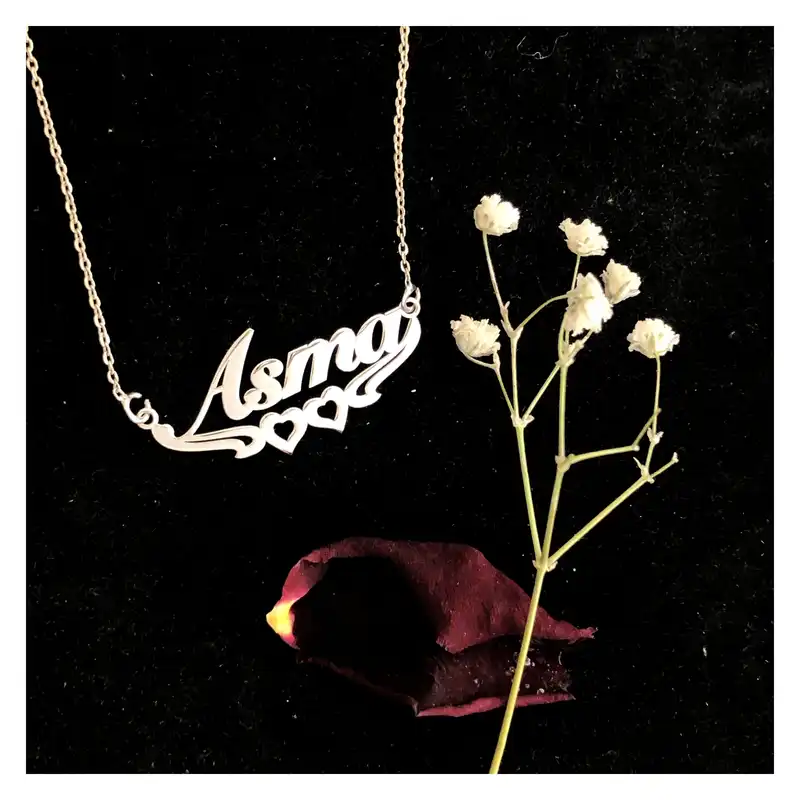 گردنبند نقره زنانه مدل اسم اسماء کد G-183