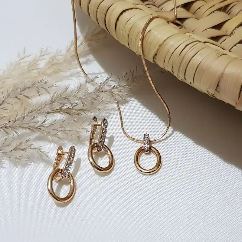 نیم ست زنانه ژوپینگ مدل بیضی نگینی 202