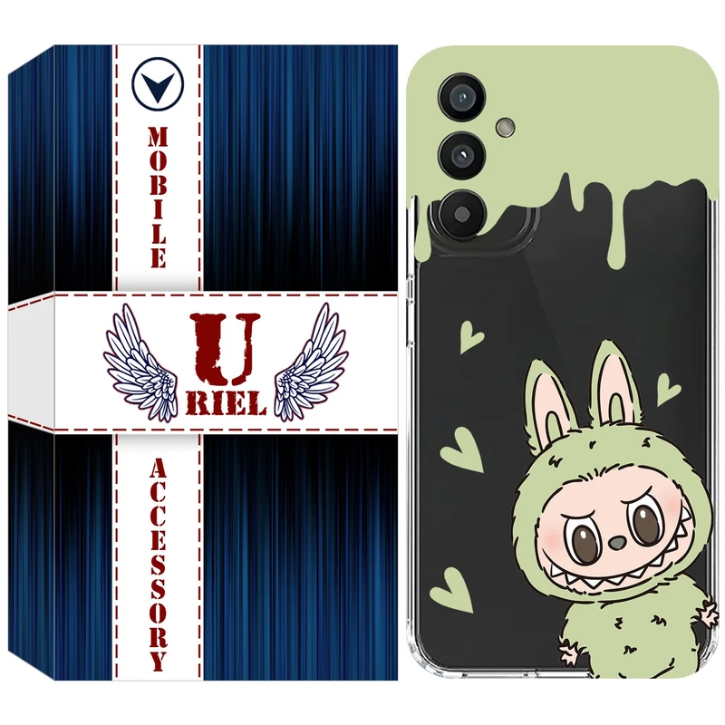 کاور یوریل مدل Clear کد 132 طرح لبوبو Labubu مناسب برای گوشی موبایل سامسونگ Galaxy A16