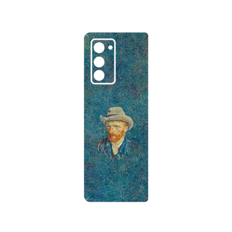 برچسب پوششی ماهوت مدل Self portrait with a gray felt hat مناسب برای گوشی موبایل سامسونگ Galaxy Z FOLD 2