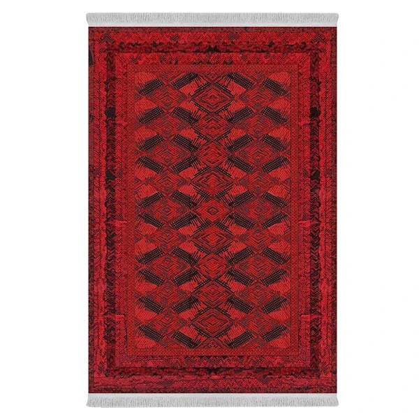 فرش پارچه‌ای دفه مدل فرشینه طرح مدرن کد 152