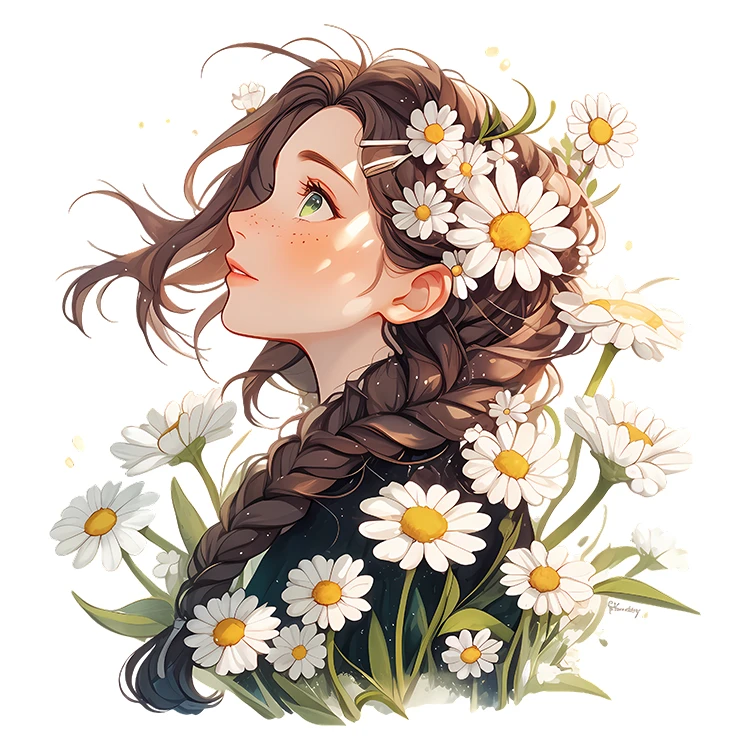 استیکر پارچه و لباس پاد آفرین مدل کارتونی کیوت فانتزی دخترانه کد S5723