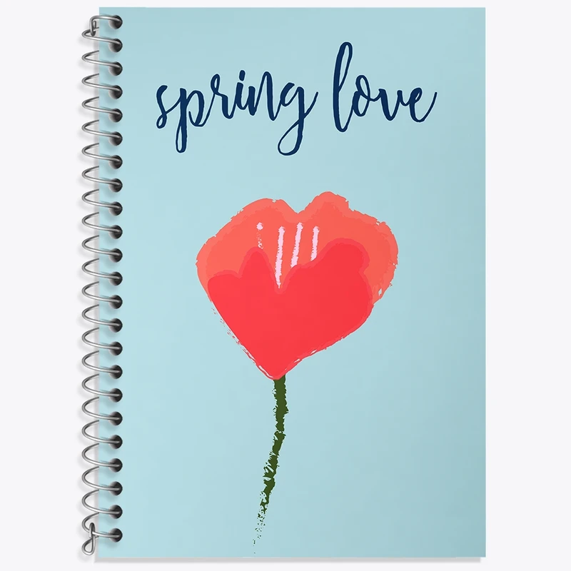 دفتر لغت 50 برگ خندالو طرح مینیمال بهار کد N103