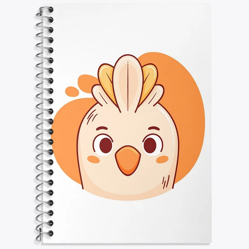 دفتر لغت 50 برگ خندالو طرح جوجه حیوانات بامزه کد 37141