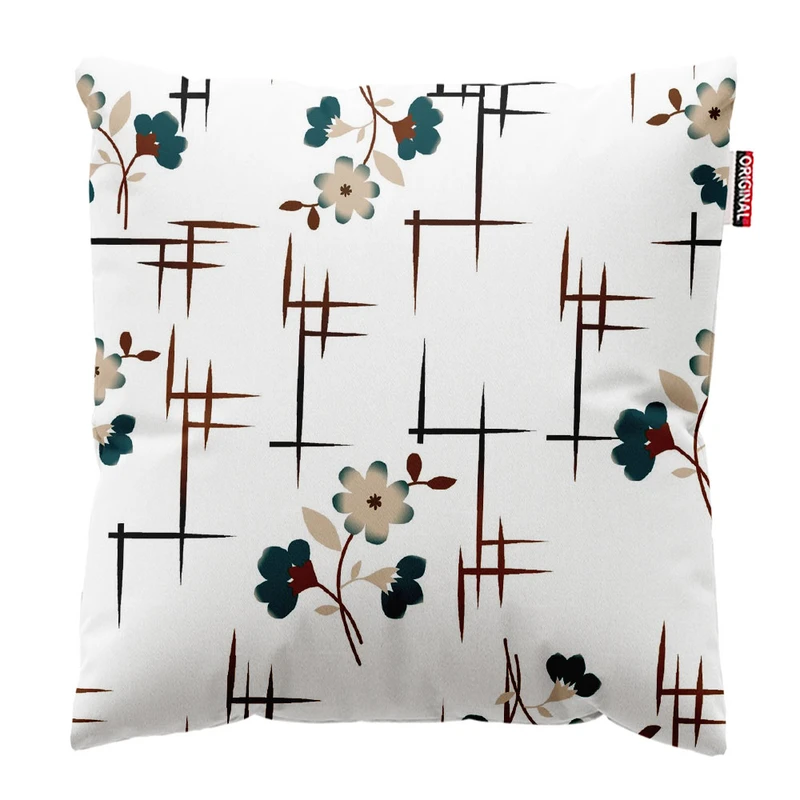  کوسن پاد آفرین طرح گل زیبا کد 1558 سایز 30*30 سانتی متر