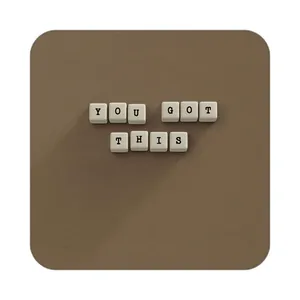 زیر لیوانی کاکتی طرح جملات انگیزشی و مثبت مدل mp25028