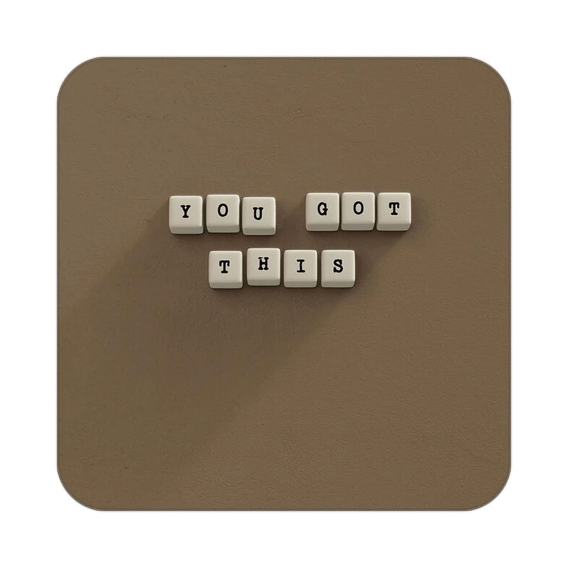 زیر لیوانی کاکتی طرح جملات انگیزشی و مثبت مدل mp25028