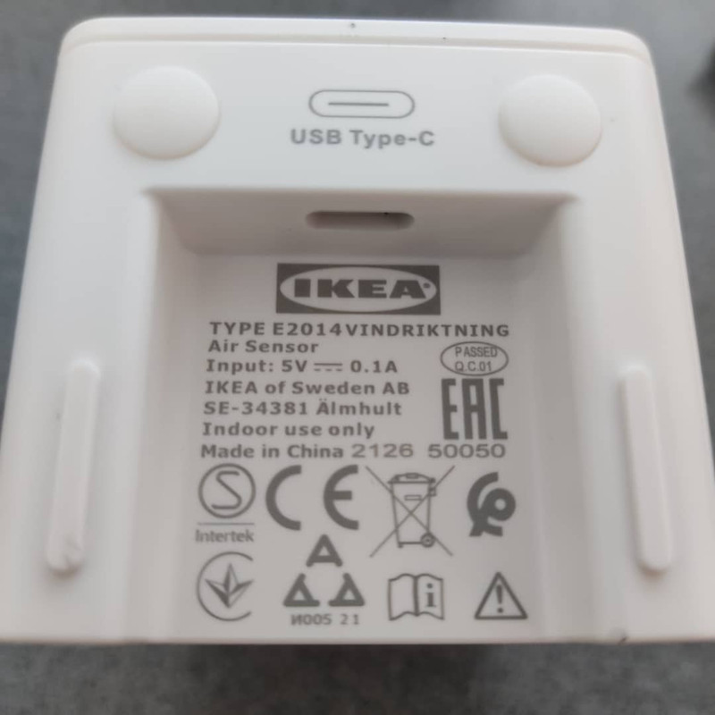 سنسور تشخیص آلودگی هوا ایکیا مدل vindrik704