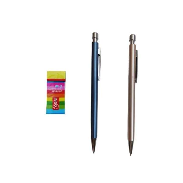 مداد نوکی 0.7 میلیمتری کد 20 بسته 2 عددی به همراه پاک کن