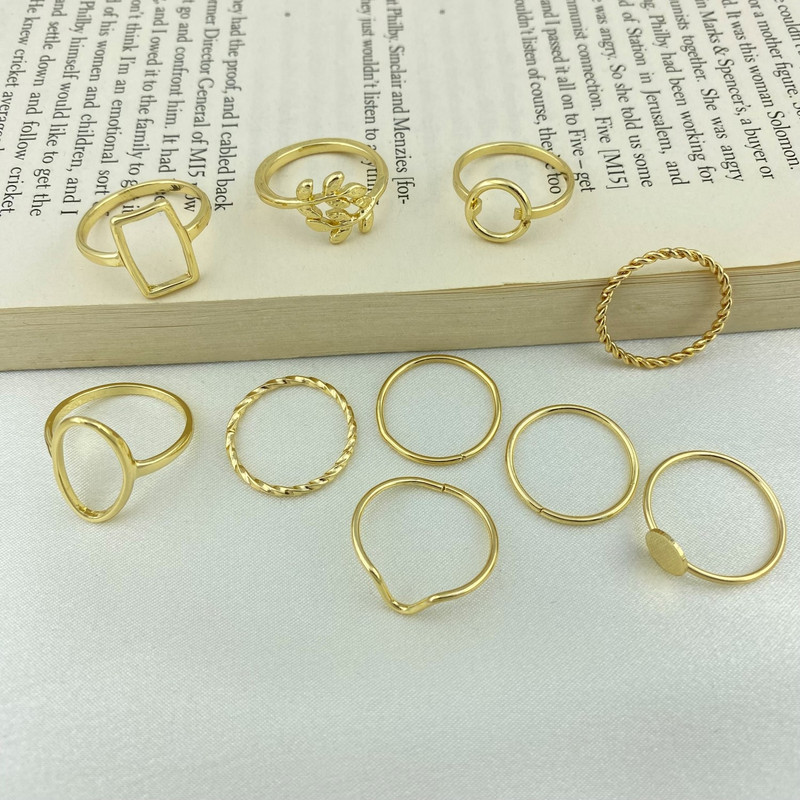 انگشتر زنانه مدل R4279 مجموعه 10 عددی