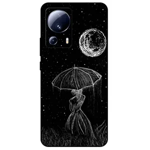 Megafone Girl and Moon 1369 Cover For Xiaomi 13 Lite