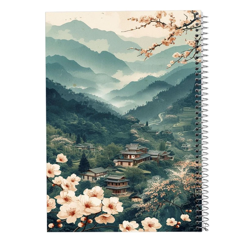 دفتر شطرنجی 50 برگ مدوپد طرح طبیعت کد DF15374