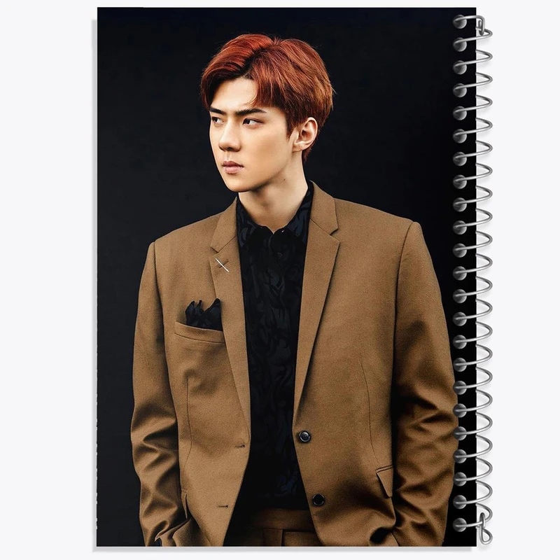 دفتر مشق 50 برگ خندالو مدل سهون گروه اکسو EXO کد 16775