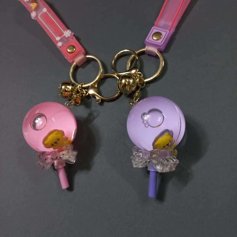 جاکلیدی دخترانه مدل  فانتزی آکواریومی طرح آبنبات شیری کد 01