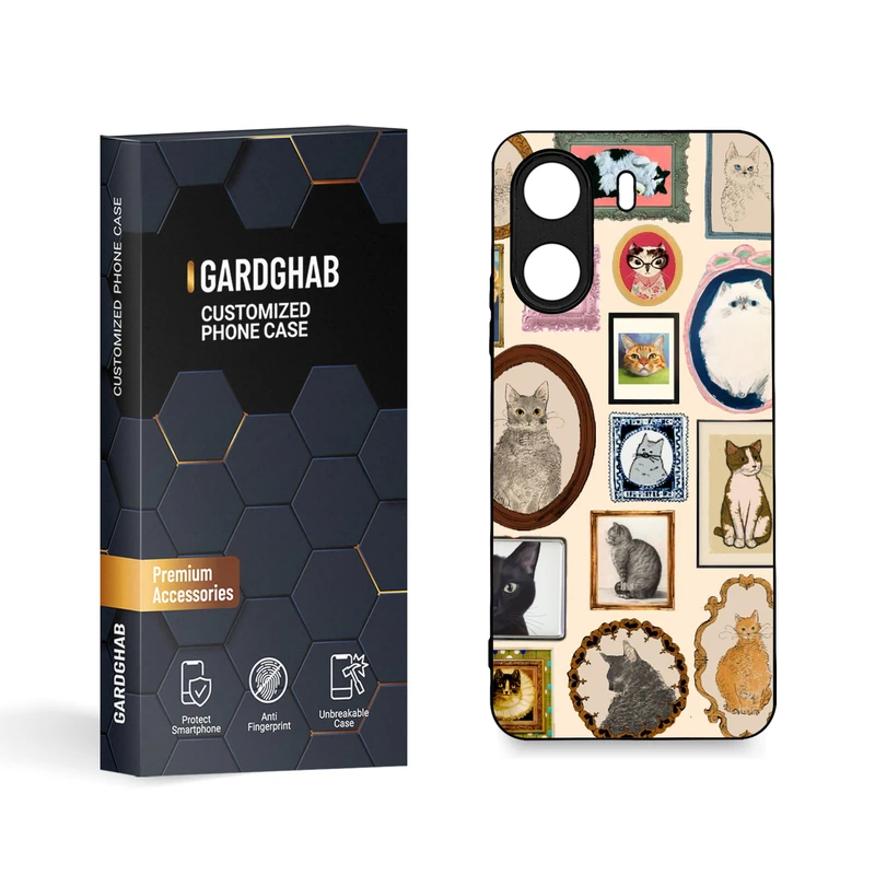 کاور گارد قاب مدل دورژله ای فانتزی مناسب برای گوشی موبایل شیائومی Poco C65 / Redmi 13c