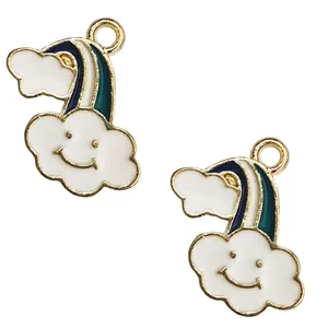 آویز گردنبند مدل ابر AG380 مجموعه دو عددی