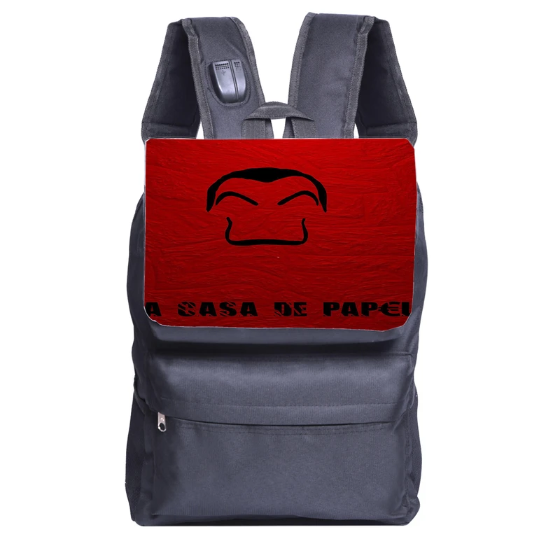 کوله پشتی طرح سریال Money Heist خانه کاغذی مدل on2