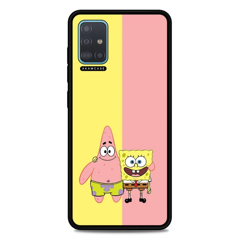 کاور آکام مدل AMC-WSGA51-SPONGE BOB6 مناسب برای گوشی موبایل سامسونگ Galaxy A51