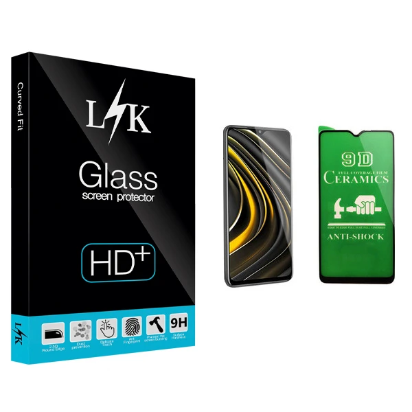 محافظ صفحه نمایش سرامیکی ال کی مدل +LITE مناسب برای گوشی موبایل شیائومی Poco M3