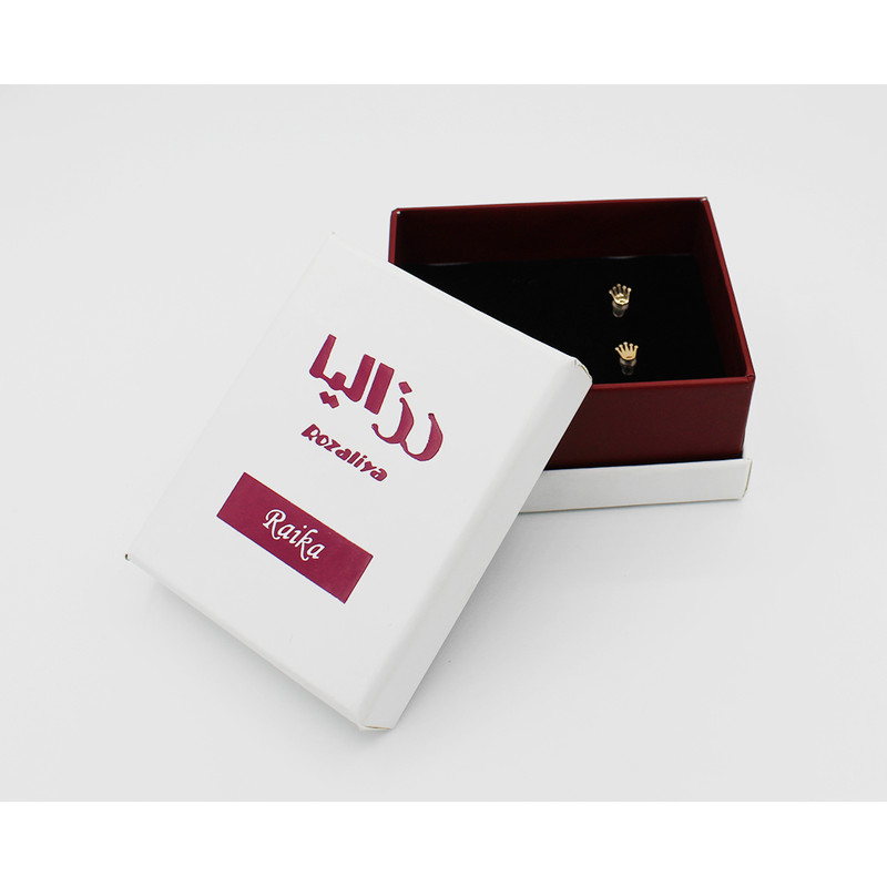 گوشواره طلا 18 عیار دخترانه رزالیا مدل Diamond-GEA-008