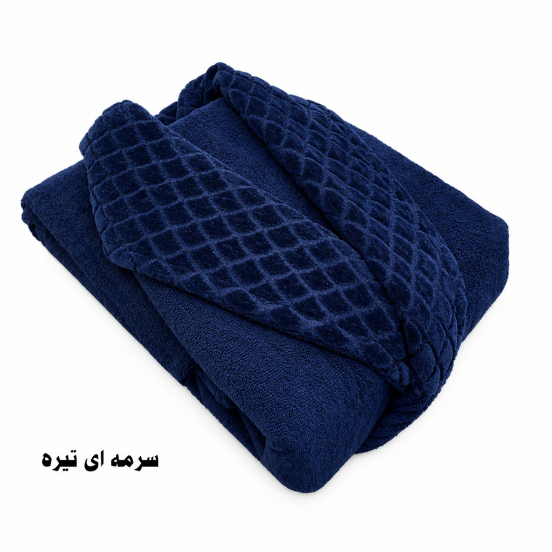 حوله پالتویی هنرمند مدل پولکی سایز ۱۳۵ مناسب برای قد ۱۶۵ الی ۱۹۰ سانتی متر