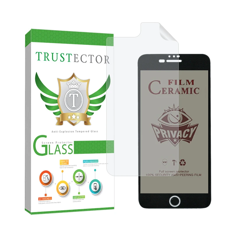 محافظ صفحه نمایش تراستکتور مدل CERPRIVNANOT مناسب برای گوشی موبایل اپل iPhone 8 Plus / 7 Plus به همراه محافظ پشت گوشی