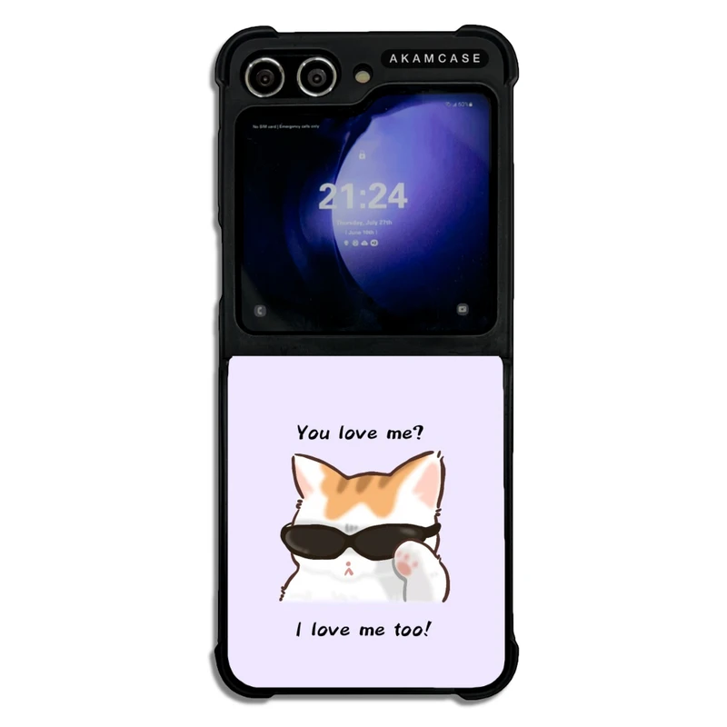 کاور آکام مدل AMC-WSGZFLIP5-CATS-22 مناسب برای گوشی موبایل سامسونگ Galaxy Z Flip 5
