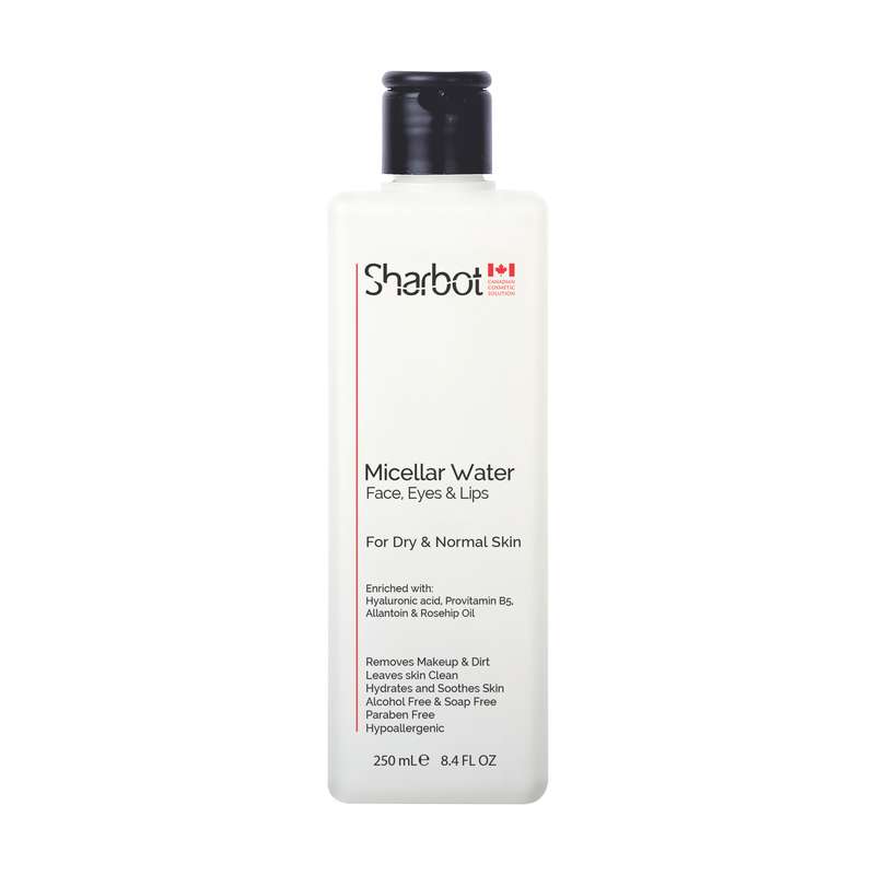 محلول پاک کننده آرایش شاربوت مدل میسلار واتر حجم 250 میلی لیتر