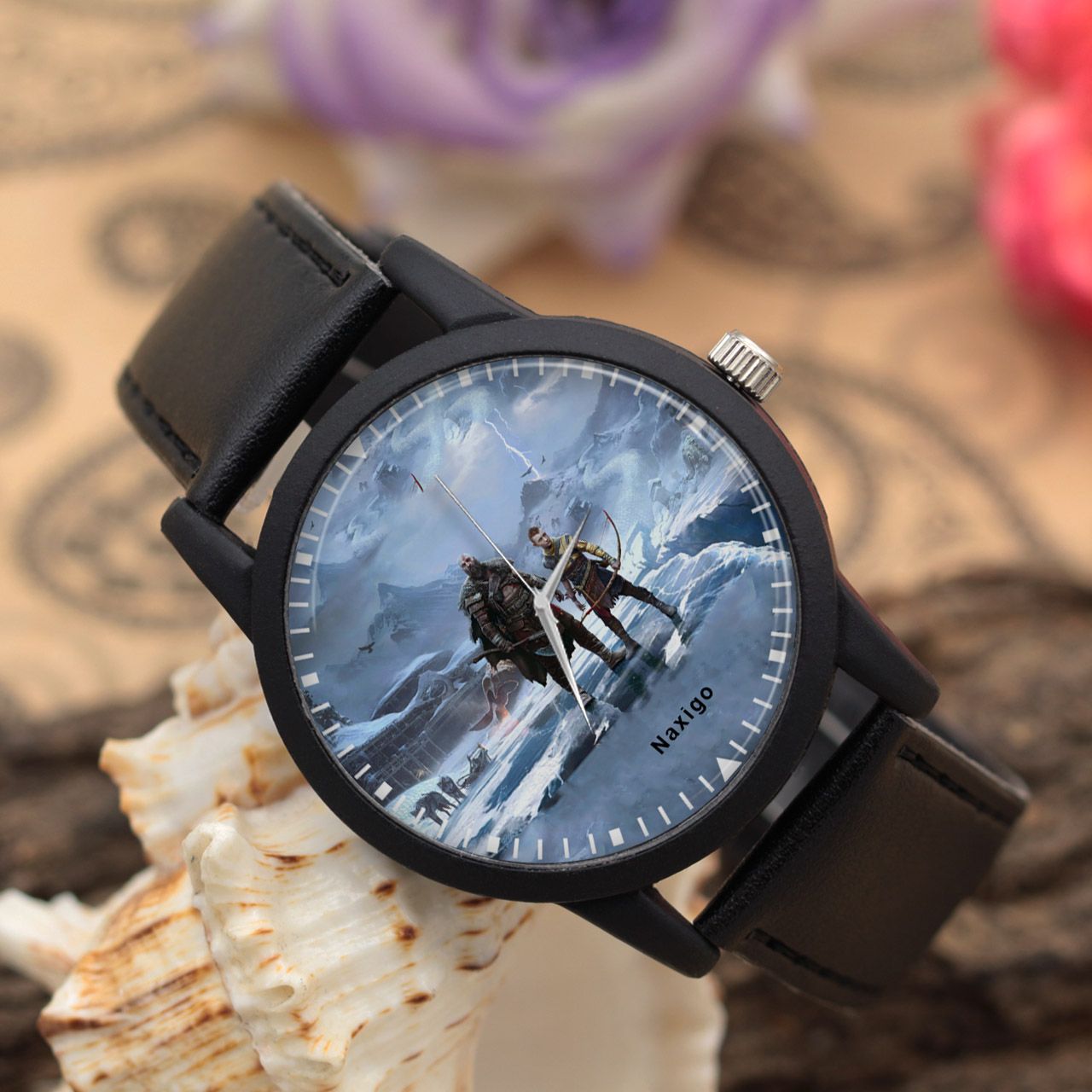ساعت مچی عقربه ای ناکسیگو مدل God of War Ragnarok کد LF13313 -  - 2