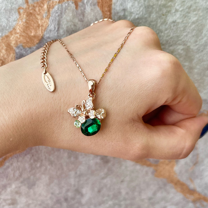 نیم ست زنانه کلیو مدل پروانه نگین نیم ست زنانه کلیو مدل پروانه نگین