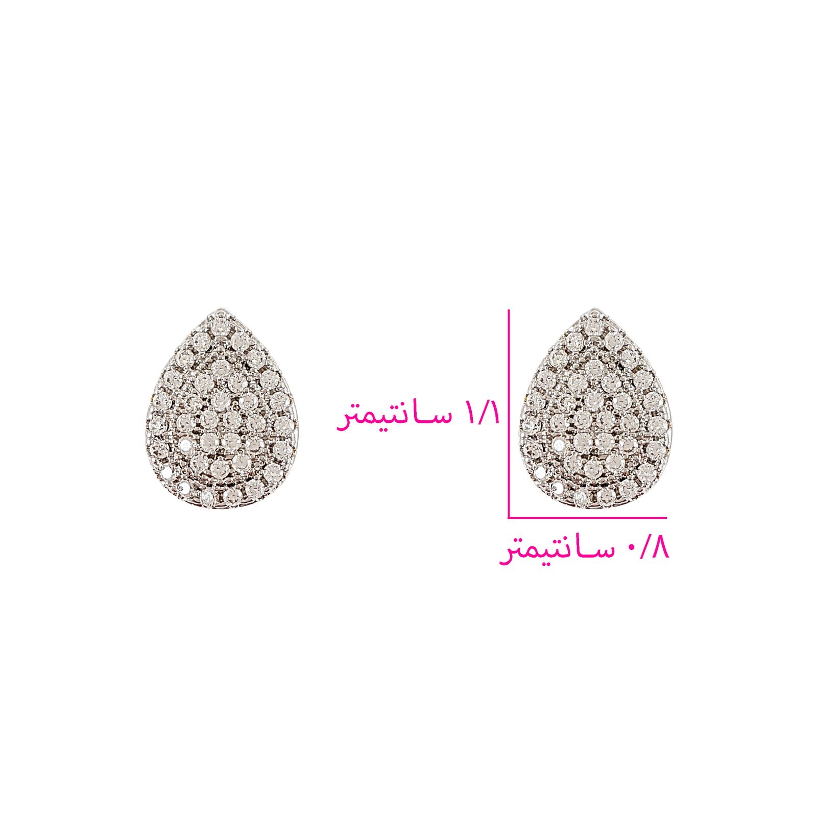 گوشواره زنانه ژوپینگ مدل 1678 -  - 2
