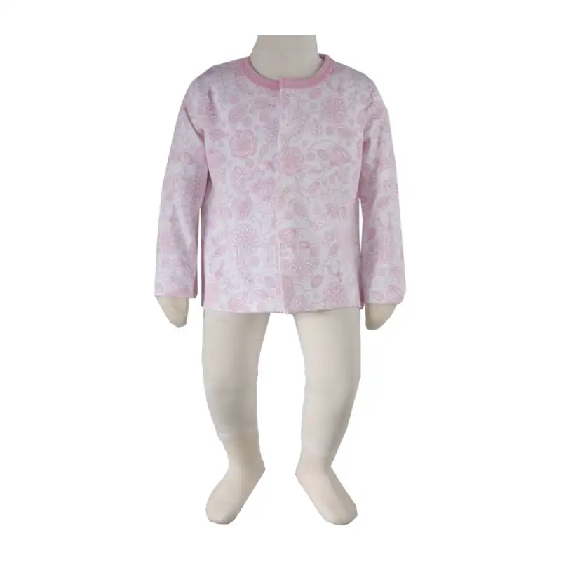 ست 5 تکه لباس نوزادی آدمک مدل پرنیان کد 320001 رنگ صورتی