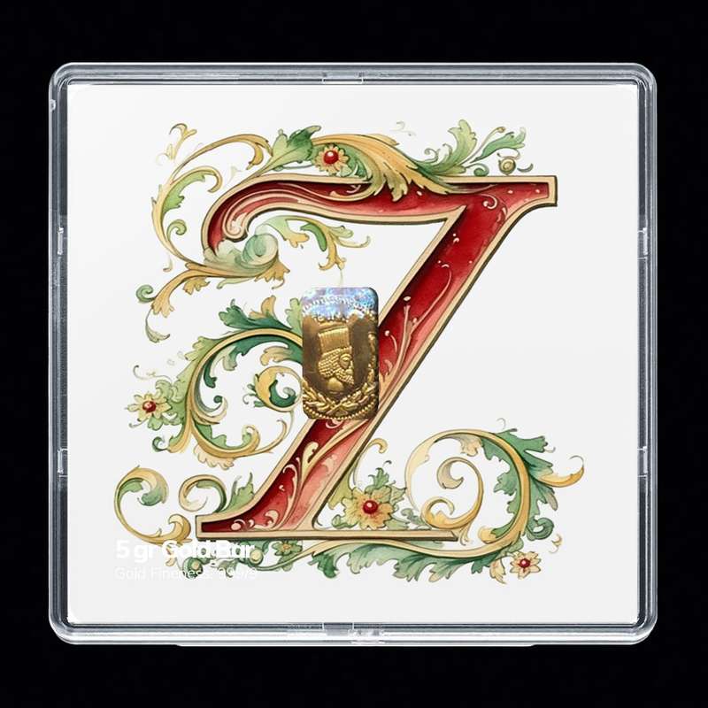 شمش طلا 24 عیار مدوپد مدل حرف Z کد SH-10628 شمش طلا 24 عیار مدوپد مدل حرف Z کد SH-10628