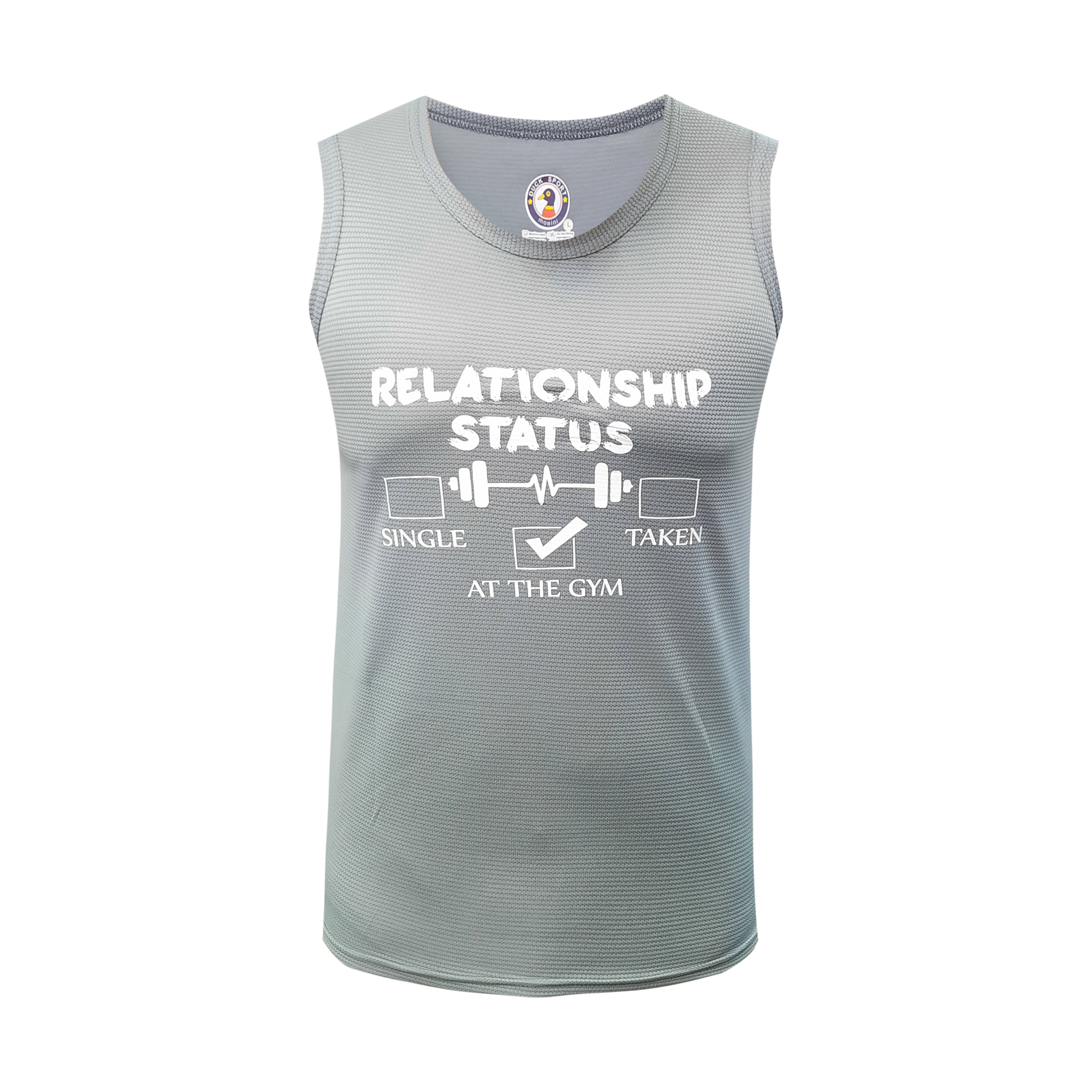 تاپ ورزشی مردانه مدل سیمپل کد HL_SI1GR رنگ طوسی