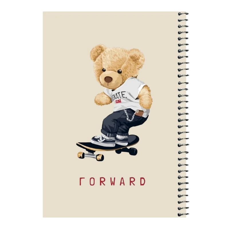 دفتر مشق 80 برگ اس جی مدل تدی اسکیت    