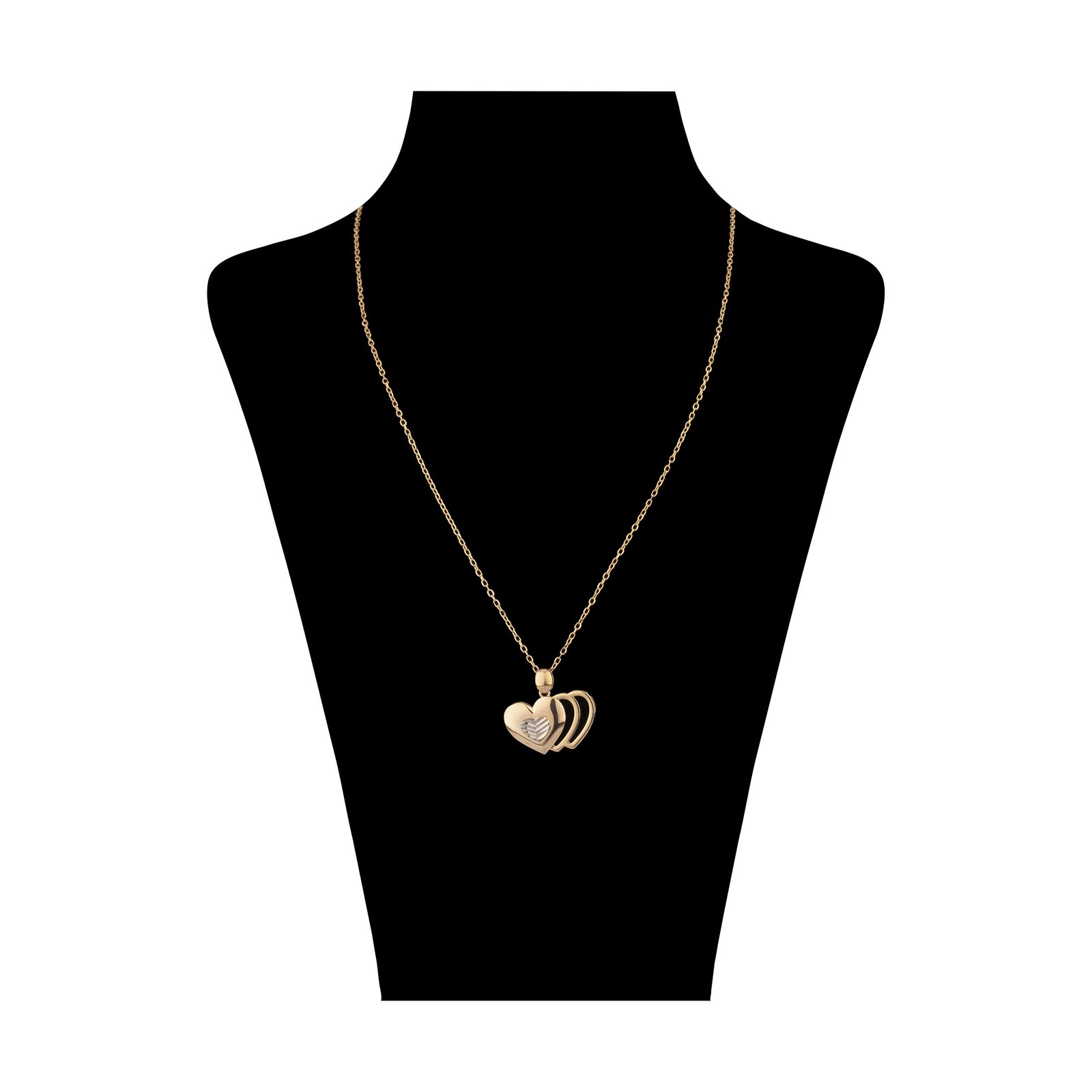 گردنبند طلا 18 عیار زنانه مایا ماهک مدل MM1760 طرح قلب -  - 1