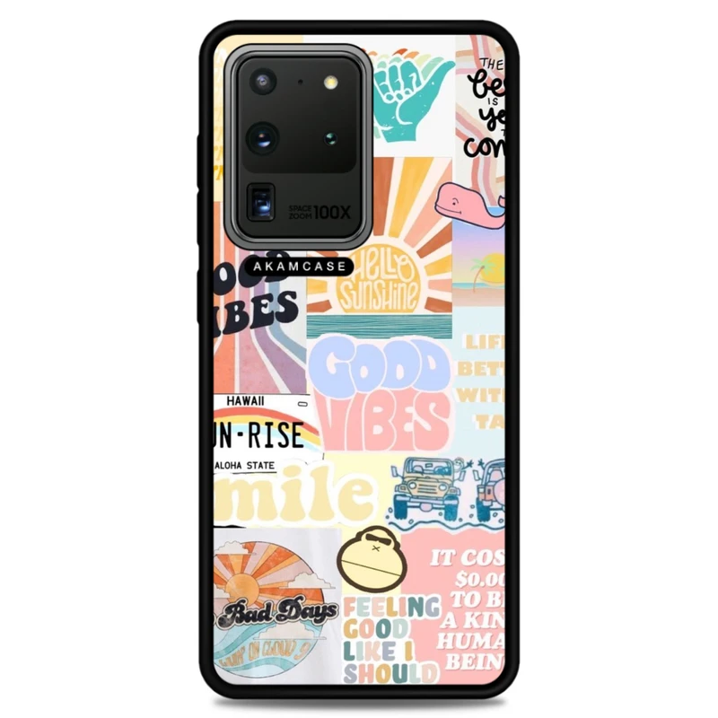 کاور آکام مدل AMCWSGS20U-GOOD VIBES12 مناسب برای گوشی موبایل سامسونگ Galaxy S20 Ultra