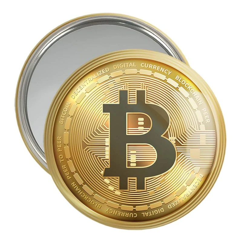 آینه جیبی خندالو مدل ارز دیجیتال بیت کوین  کد 10875
