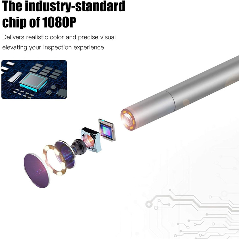 دوربین آندوسکوپی مدل مانیتور دار کد 10m Full HD New