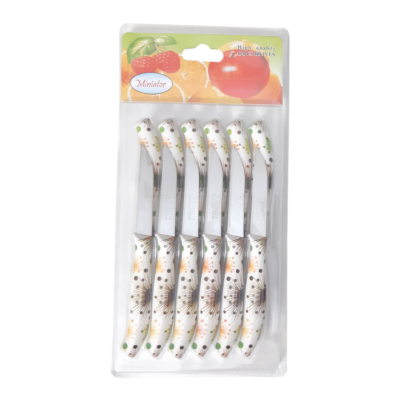 چاقو میوه خوری مینیاتور کد 85 بسته 12 عددی