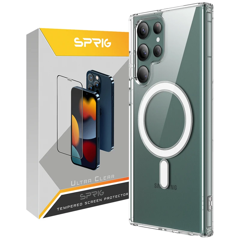 کاور اسپریگ مدل Clear Magsafe مناسب برای گوشی موبایل سامسونگ Galaxy S22 Ultra