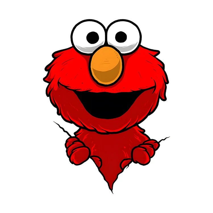 استیکر پارچه و لباس پاد آفرین مدل کارتونی کیوت فانتزی بامزه کد S3829