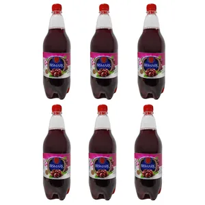 نوشیدنی آبمیوه گازدار آلبالو بیسمارک بسته 6 عددی