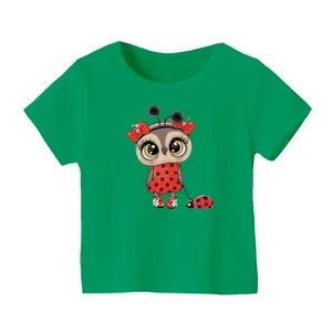 تی شرت آستین کوتاه بچگانه مدل جغد کد ۱