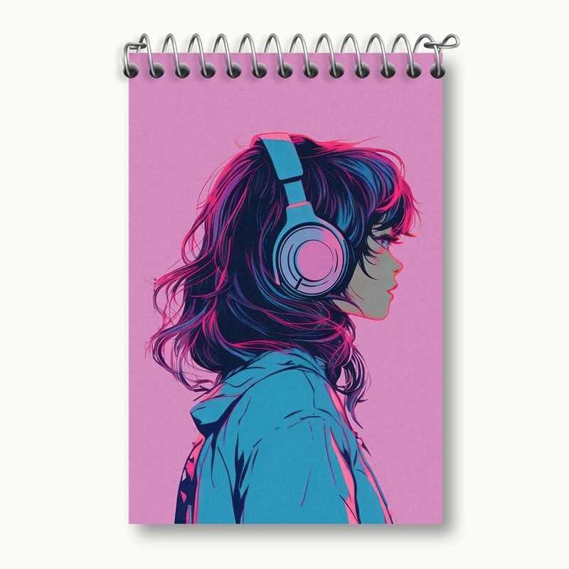 دفتر یادداشت 50 برگ خندالو مدل دخترانه کد F2619