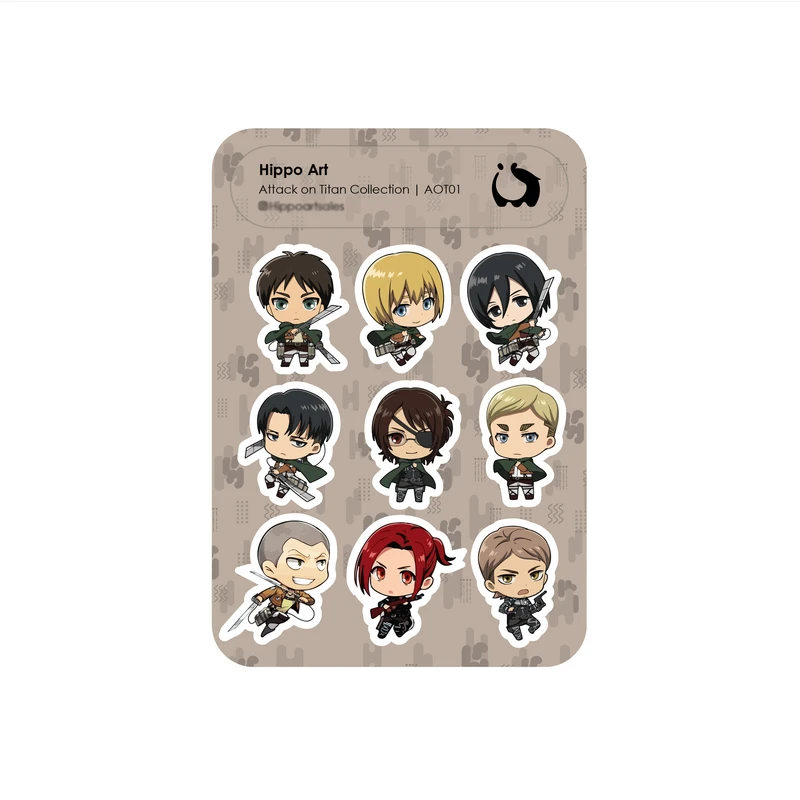 برچسب هیپو آرت مدل اتک آن تایتان