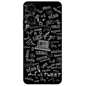 Megafone Social Media 1898 Cover For Motorola Moto G35